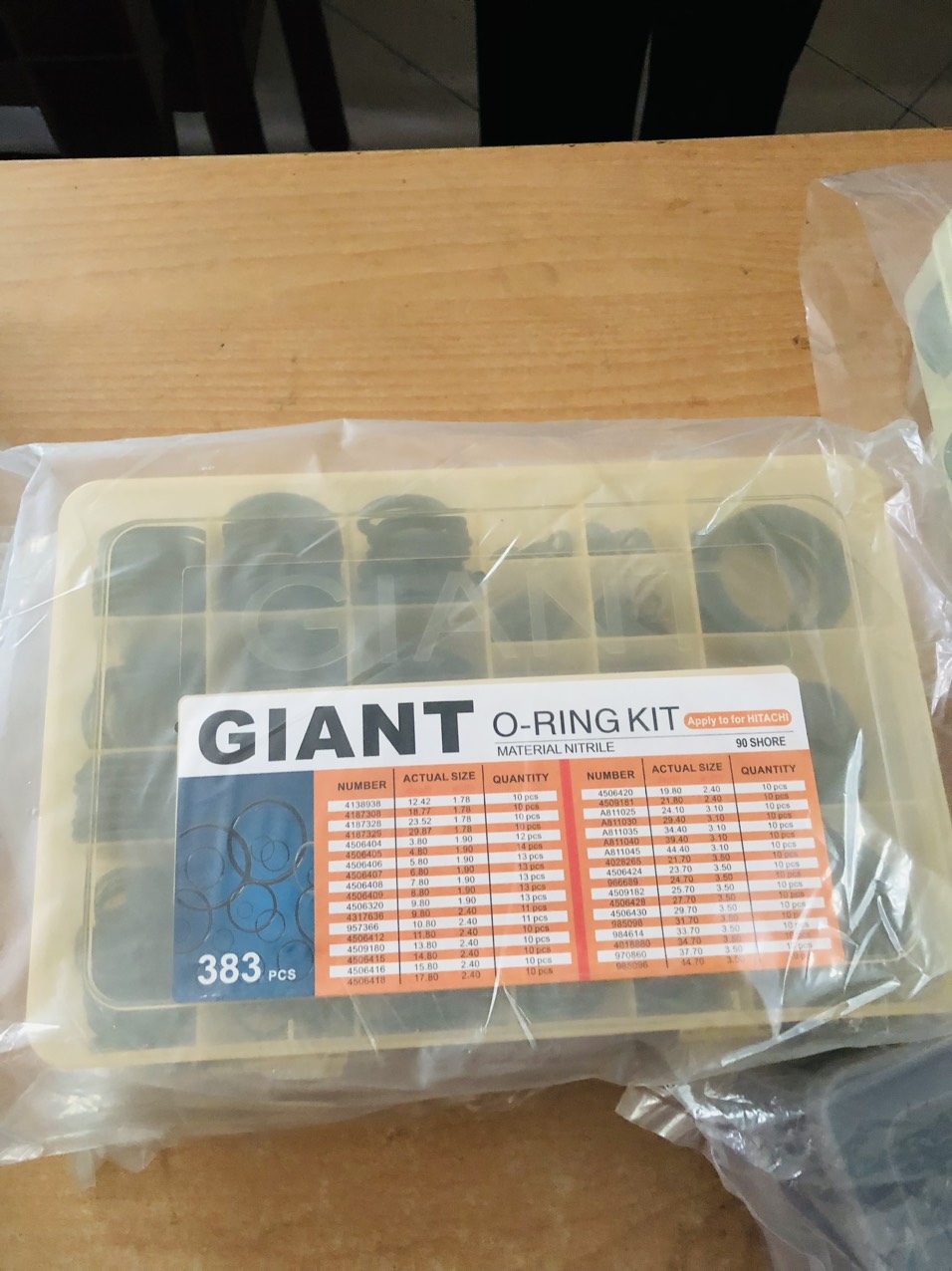 HỘP SIN GIOĂNG ORING KIT CƠ GIỚI HITACHI