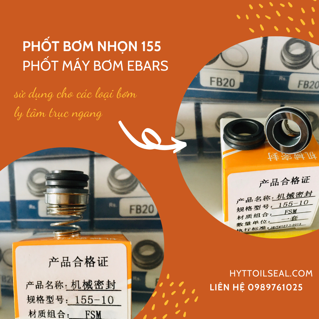 PHỐT MÁY BƠM EBARA, PHỐT BƠM NHỌN 155-10