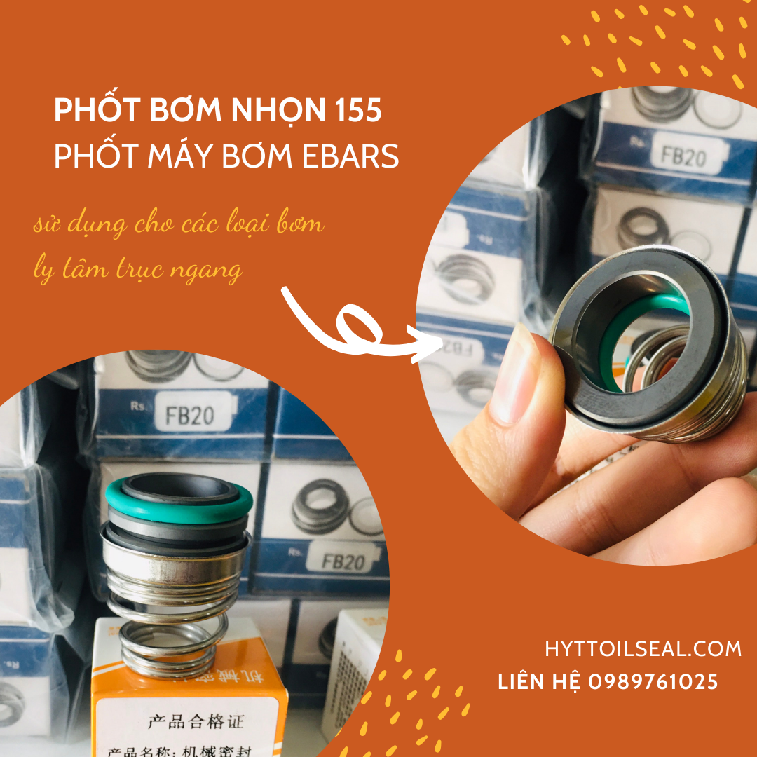 PHỐT MÁY BƠM EBARA, PHỐT BƠM NHỌN 155-19