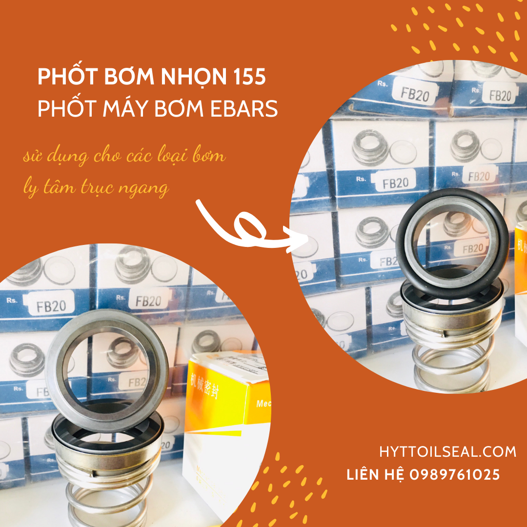 PHỐT MÁY BƠM EBARA, PHỐT BƠM NHỌN 155-25