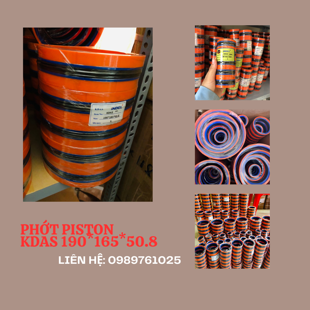 PHỚT PISTON THỦY LỰC KDAS 190*165*50.8 (165*190*50.8 das)