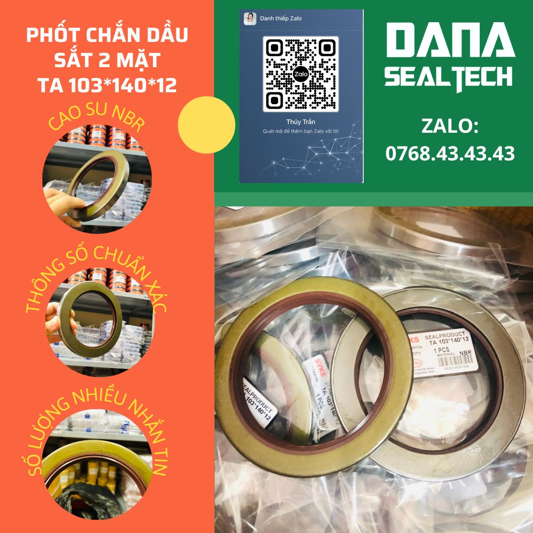 Combo 10 cái PHỐT CHẮN DẦU TA 103*140*12