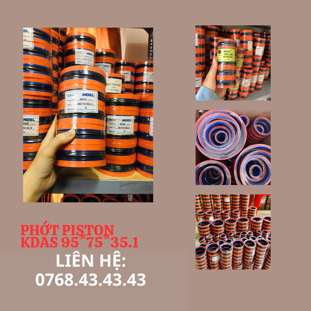 PHỚT PISTON THỦY LỰC KDAS 95*75*35.1